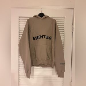 Fear of god Essentials men’s hoodie | light oatmeal | size: XXS